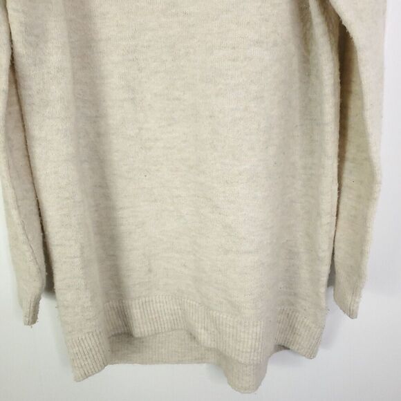 HM Sweater Womens XS Oversized Cowl Neck Neutral Minimalist Capsule Cream - Picture 3 of 8